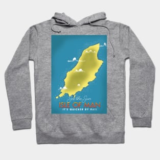 Isle of Man seaside travel poster Hoodie